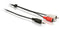 Philips SWA2527W - Stereo Y-kabel - 3,5 mm naar 2 RCA - 1,5 m - Zwart
