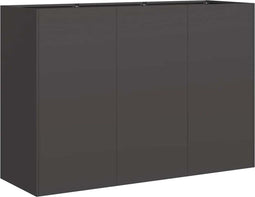 vidaXL - Plantenbak - 120x40x80 - cm - koudgewalst - staal - zwart