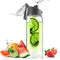 Asobu Flavour It 2 Go Drinkbeker - Incl. Fruitinfuser - 600 ml - grijs