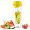 Asobu Flavour It Drinkbeker - Glas - Incl Fruitinfuser - 480 ml - Geel