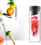 Asobu Flavour It Drinkbeker - Glas - Incl. Fruitinfuser - 480 ml - Grijs