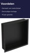Plieger Inbox - Inbouwnis - Waterproof - Matzwart 30x30x7.5cm