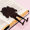Balvi Boekenlegger Book Crush 13 Cm Pvc Zwart