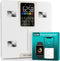FITAGE LED Weegschaal - Digitale Personenweegschaal - 17x Lichaamsanalyse - Wit