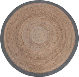 LABEL51 Jute Vloerkleden - Grijs - Jute - 120x120 cm