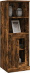 vidaXL - Hoge - kast - 36x35,5x103,5 - cm - bewerkt - hout - gerookt - eikenkleurig