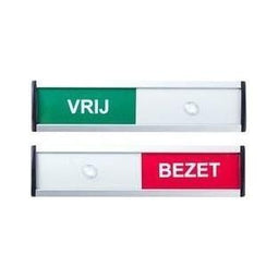 Klika - Deurbordje VRIJ / BEZET 125x30mm