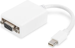 ASSMANN Electronic Mini DP - HD15, 0.15 m 0.15m mini DisplayPort VGA (D-Sub) Wit video kabel adapter