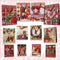 Assortiment van 12 kerstcadeauzakjes met touwhandvaten en bijpassende cadeau-etiketten - 4 Grote (31 x 40 cm), 4 Middelgrote (26 x 32 cm) en 4 Kleine (18 x 24 cm)