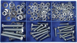 Assortiment zeskantstaalschroeven, 150-delig