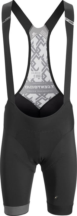 Assos Cento Evo Korte Fietsbroek Met Bretels Blackseries Zwart
