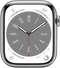 Apple Watch Series 8 - 45mm - Roestvrij staal - Zilver - GPS + Cellular