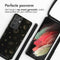 iMoshion Hoesje Geschikt voor Samsung Galaxy S21 Ultra Hoesje Met Koord - iMoshion Siliconen design hoesje met koord - Zwart / Sky Black