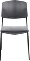 ASTORIA - Eetkamerstoel set van 4 - Zwart - Plastic
