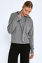 Noisy May Nmship L/s Hoodie Knit Bg - Dames Hoodie met capuchon - Grijs - Maat S