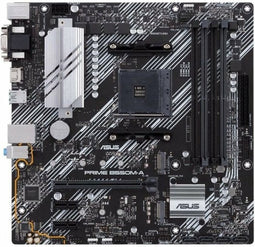 ASUS Prime B550M-A CSM Mainboard Sockel AM4 (Micro ATX, Ryzen, PCIe 4.0, 2X M.2, 1Gbit/s-Ethernet, WiFi 6, SATA 6Gbit/s, USB 3.2 Gen 2 Typ-A, Unterstutzung fur Aura Sync RGB Header)