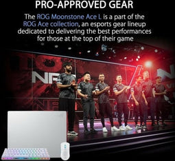 ASUS ROG Moonstone Ace L Game-muismat Wit