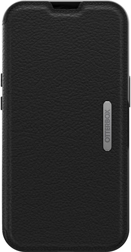 Otterbox Strada Series - Flip Cover - Echt leer - Zwart - iPhone 13 Pro (6.1")