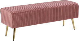 Beliani PATERSON - Hocker - Roze - Fluweel