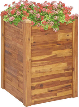 vidaXL - Plantenbak - verhoogd - 60x60x84 - cm - massief - acaciahout