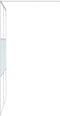 vidaXL - Inloopdouchewand - 140x195 - cm - transparant - ESG-glas - wit