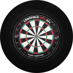 Longfield Darts - Dartbord Surround - 90 LEDs - 3 cm Dik - Zwart