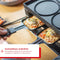 Solis 5 in 1 Tafelgrill 791 - Gourmetstel 4 Personen - Grill Wok Pizzamaker Raclette Pannenkoeken - Zilver (4 stuks)