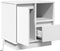 vidaXL - Nachtkastjes - met - LED - - - Set - van - 2 - - - Wit - - - 50x34,5x50 - cm