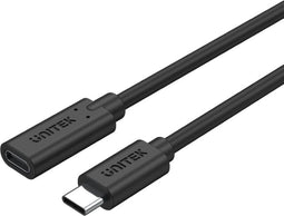 Unitek C14086BK - USB-C Kabel - 0,5 m - 10 Gbit/s - Zwart