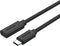 Unitek C14086BK - USB-C Kabel - 0,5 m - 10 Gbit/s - Zwart