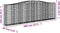 vidaXL - Schanskorven - 6 - st - gewelfd - 400x30x120/140 - cm - ijzer