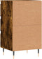 vidaXL - Dressoir - 40x35x70 - cm - bewerkt - hout - gerookt - eikenkleurig