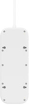 Belkin Connect - Overspanningsbeveiligingsstekkerdoos - 6 EU-stekkers 1x USB-A 1x USB-C - Wit