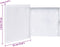 vidaXL - Sleutelkast - met - magneetbord - 35x35x4 - cm - wit
