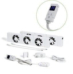 SpeedComfort Radiator Ventilator - Duo Set (2x) - Sneller Verwarmen - Tot 22% Energie Besparen - Warmtepomp-geschikt - Fluisterstil