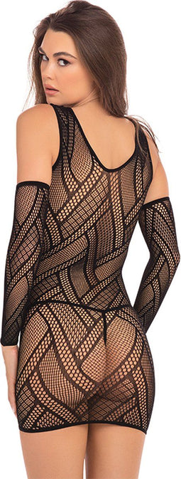 Rene Rofe Lingerie Mini jurk THROW DOWN 3PC MINI, One Size Zwart