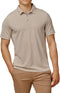 Bamboo Elements - Polo Heren - Korte Mouw - Piqué Stof - Donker Sand Beige L