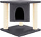 vidaXL - Kattenmeubel - met - sisal - krabpalen - 37 - cm - donkergrijs
