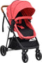 vidaXL - Kinderwagen - 3-in-1 - staal - antracietkleurig - en - zwart