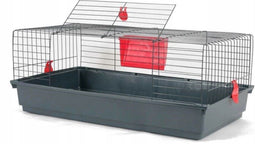 Zolux knaagdierkooi classic 100 grijs / rood (103X63X39,5 CM)