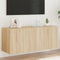 vidaXL - Tv-wandmeubel - met - LED-verlichting - 100x35x41 - cm - sonoma - eiken