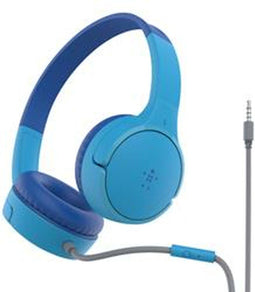 Belkin AUD004BTBL - Hoofdtelefoon met microfoon - Jack 3,5 mm - Blauw