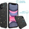 iPhone 11 Hoesje Siliconen - iMoshion Design hoesje - Zwart / Meerkleurig / Goud / Stars Gold