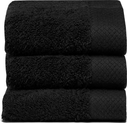 Seahorse Pure - Gastendoekjes - 30x50 cm - Set van 3 - Black