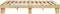 vidaXL - Bedframe - zonder - matras - 135x190 - cm - massief - hout - eiken