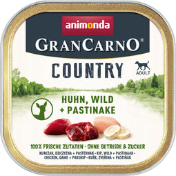 Animonda Dog - GranCarno Country Adult 22x150g - Kip, & Wild & Pastinaak