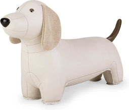 Zuny boekensteun dashond white/brown
