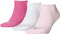 Puma Unisex Sneaker Plain (3-pack) - unisex enkelsokken - roze