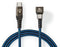 Nedis GCTB60700BK20 - USB type-C Kabel - 200 cm - Blauw Zwart