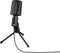 Hama MIC-USB Allround - USB-pc-microfoon met mute schakelaar en statief - Unidirectioneel - Zwart